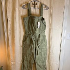 Chelsea & Violet Olive Green Utility Jumpsuit